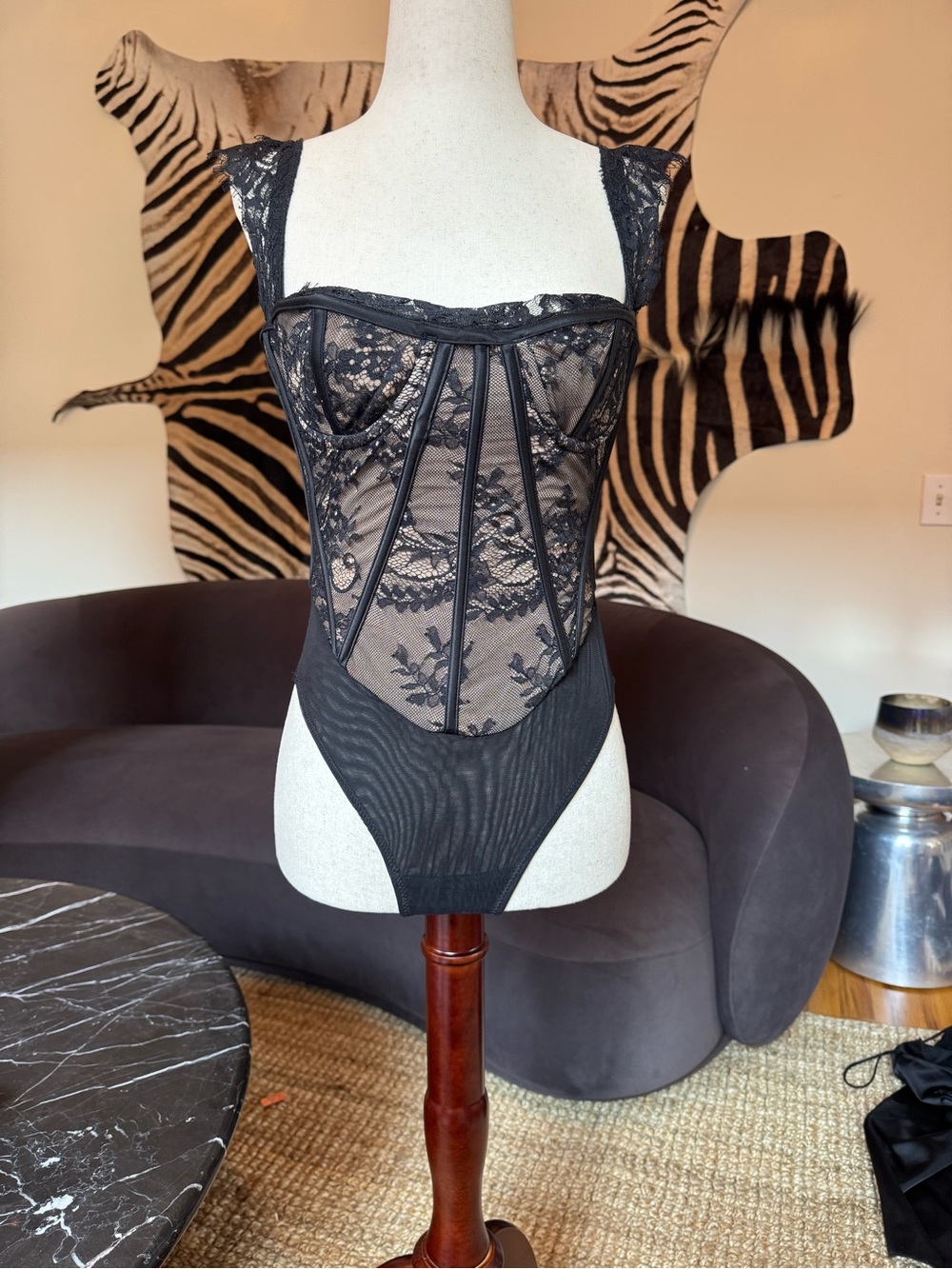 House of CB lace bodysuit